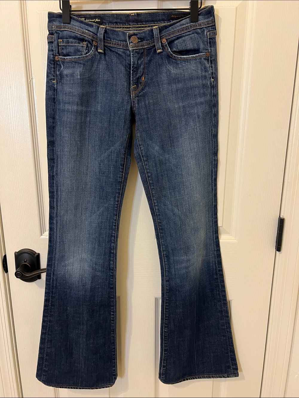 Citizens Of Humanity COH Jeans Ingrid #002 Low Waist Flair Flare Stretchy Boot - Picture 2 of 16